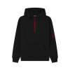 CR06 Atlas Adults Quarter Zip Hoodie Black / Red colour image